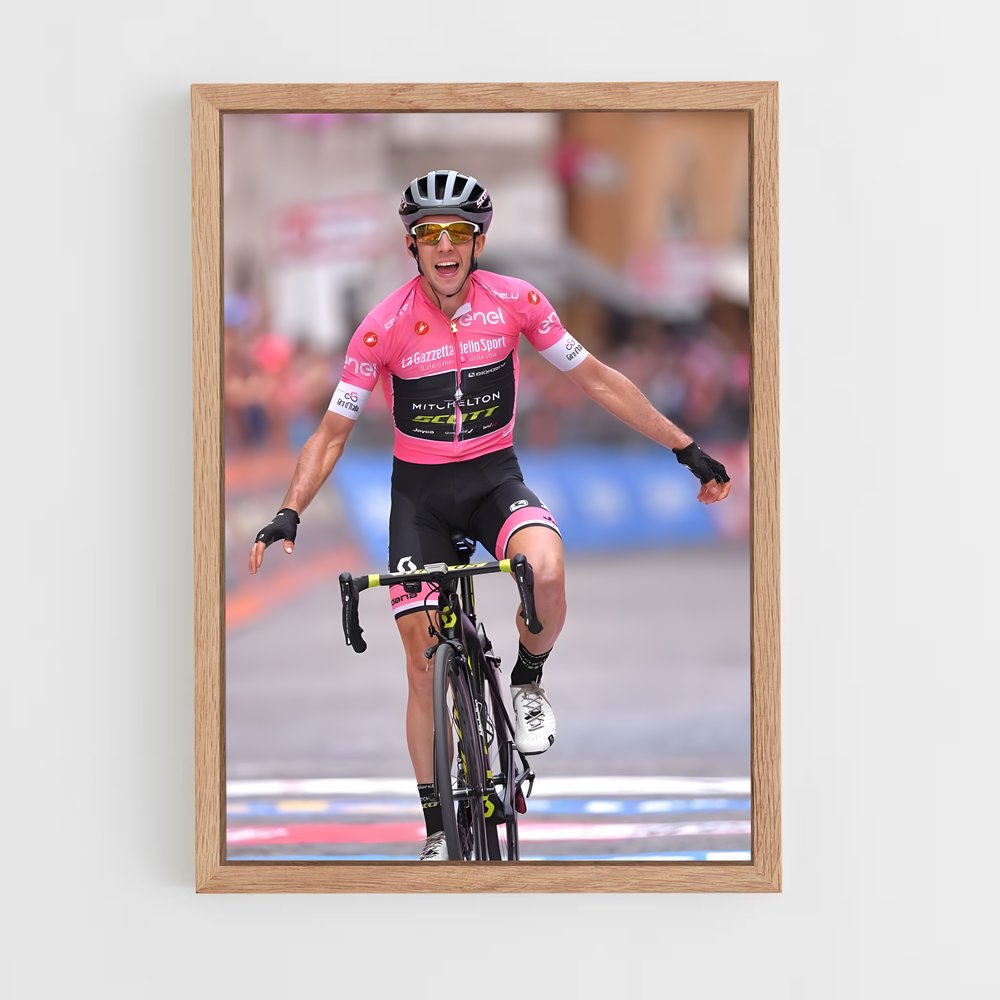 Poster Vitesse Rose – affiche Cyclisme (vue 4)